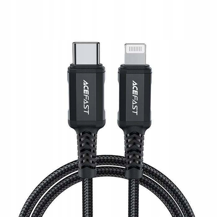 Kabel Mfi USB Typ C Lightning 1,8m, 30W, 3A (C4-01 C Black)