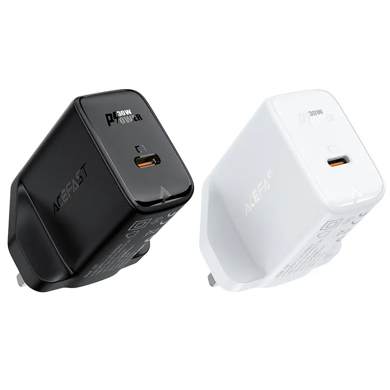 ACEFAST A24 PD30W GaN single USB-C charger (UK) WHITE