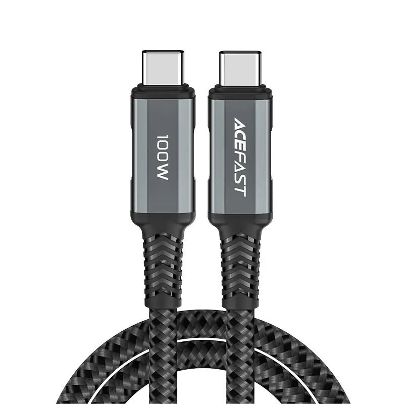 C4-03 USB-C to USB-C 100W aluminum alloy charging data cable BLACK
