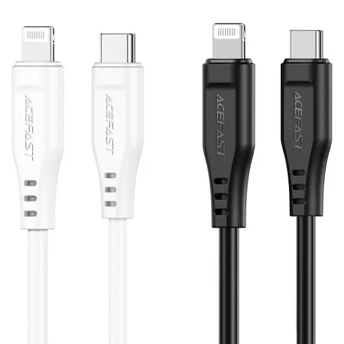 C3-01 USB-C to Lightning TPE charging data cable (WHITE)