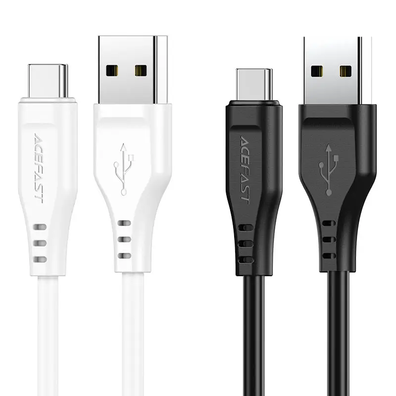 C3-04 USB-A to USB-C TPE charging data cable BLACK