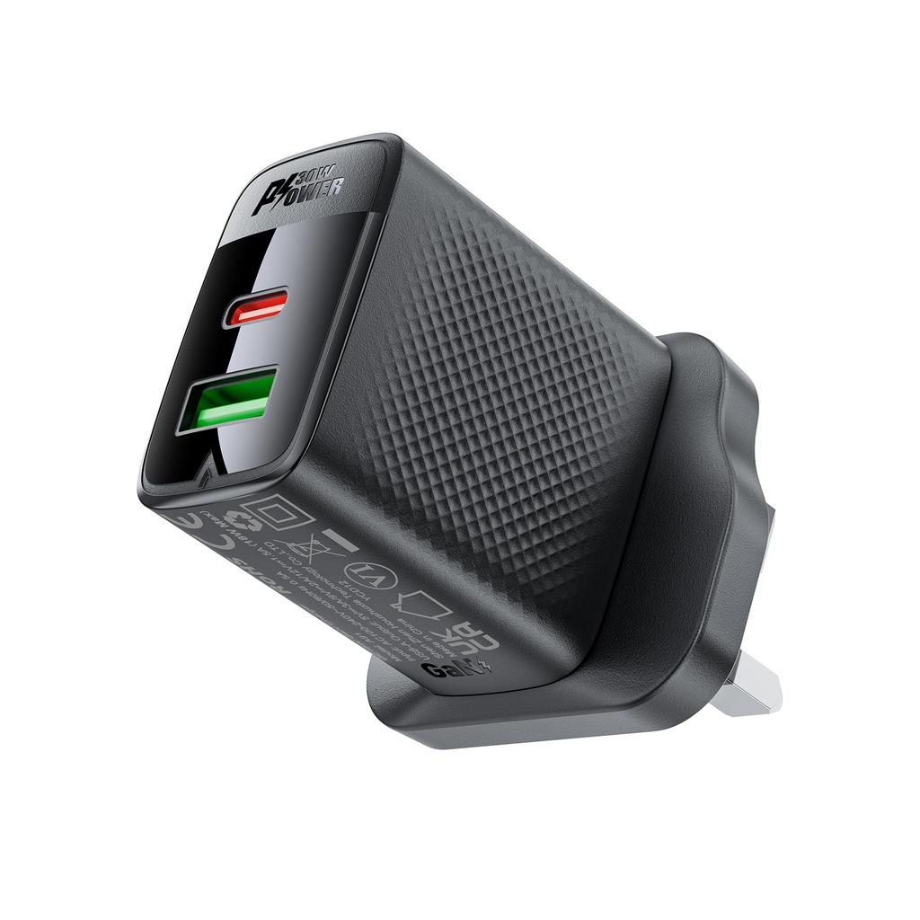 [ACEFAST] ACEFAST A99 PD30W GaN (USB-C+USB-A) charger (UK)