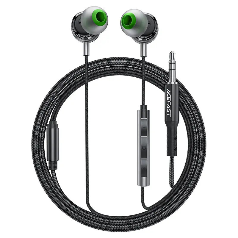 [ACEFAST] ACEFAST L4 3.5mm in-ear wired earphones with mic BLACK