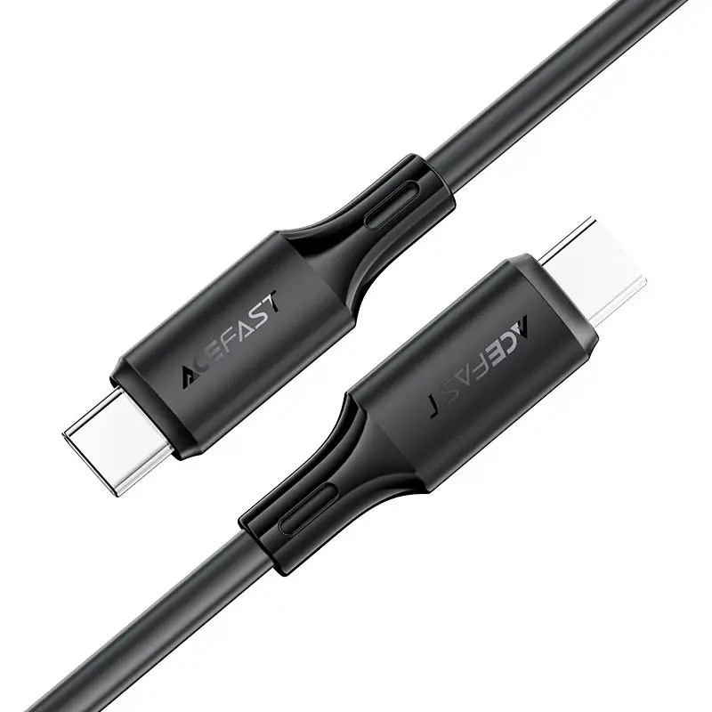 [ACEFAST] ACEFAST C17-03 USB-C to USB-C silicone charging data cable BLACK