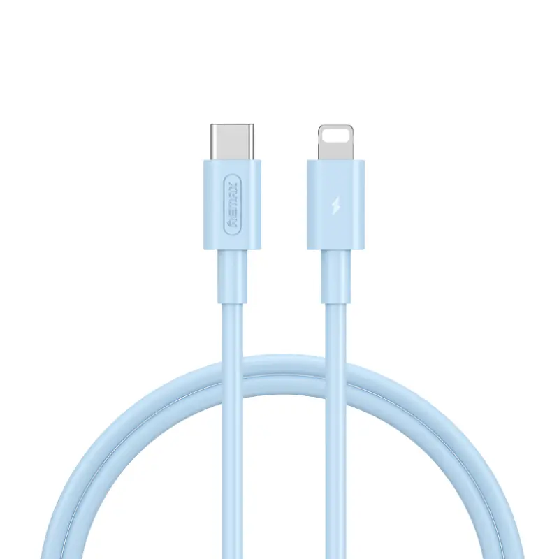 REMAX Marlik Series  20W PD Fast-charging  Data Cable  RC-175i 1M (C-L) Type-C to Lightning-1m-Blue