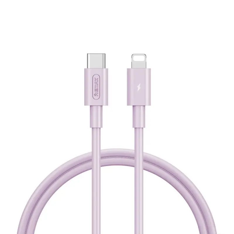 [REMAX] REMAX Marlik Series  20W PD Fast-charging  Data Cable  RC-175i 1M (C-L) Type-C to Lightning-1m-Purple