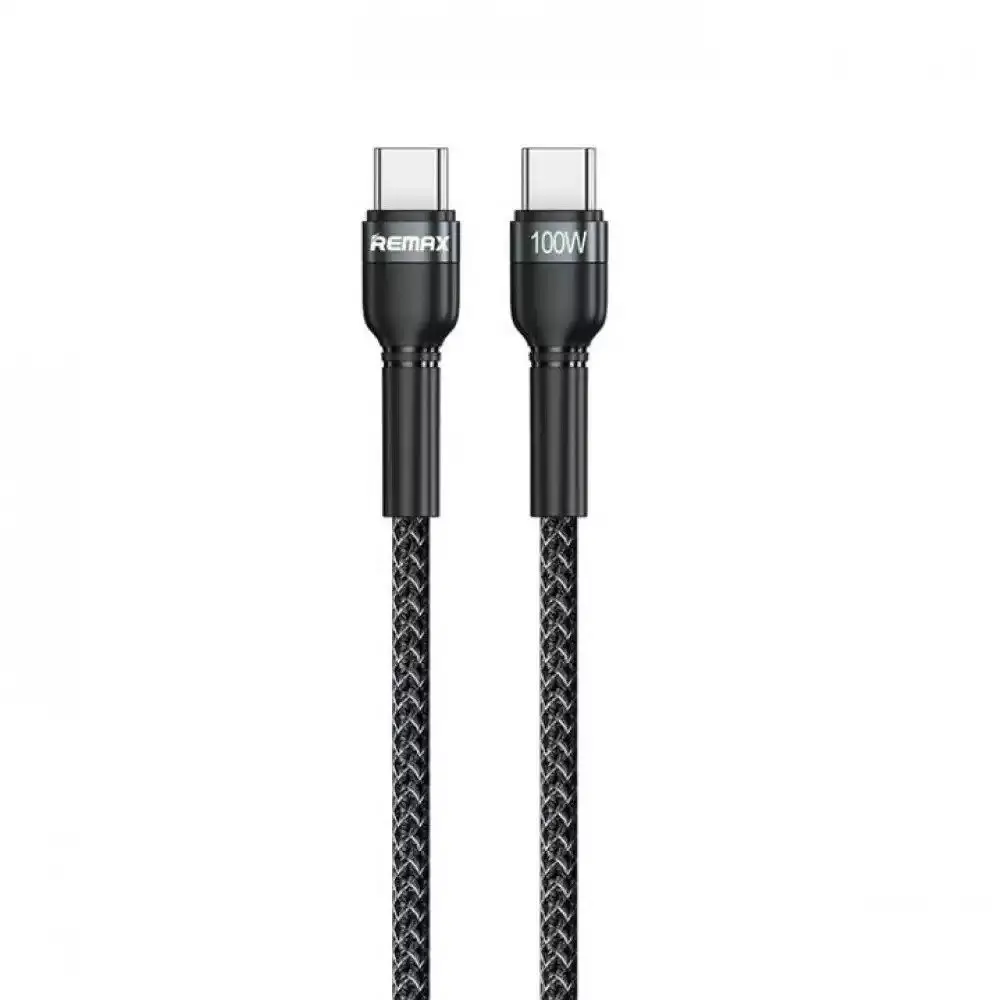 [REMAX] REMAX Jany Series 100W PD Fast Charging Data Cable RC-172 (type C-type C) BLACK