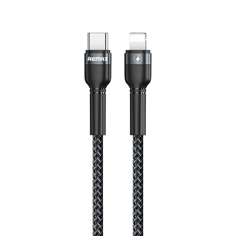 REMAX Jany ses 20W PD fast charging data cable RC-171  (type C-Lightning) BLACK